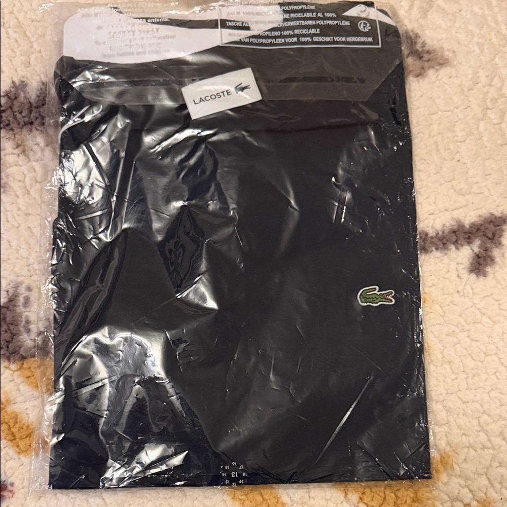 Lacoste Black Short Sleeve Tee